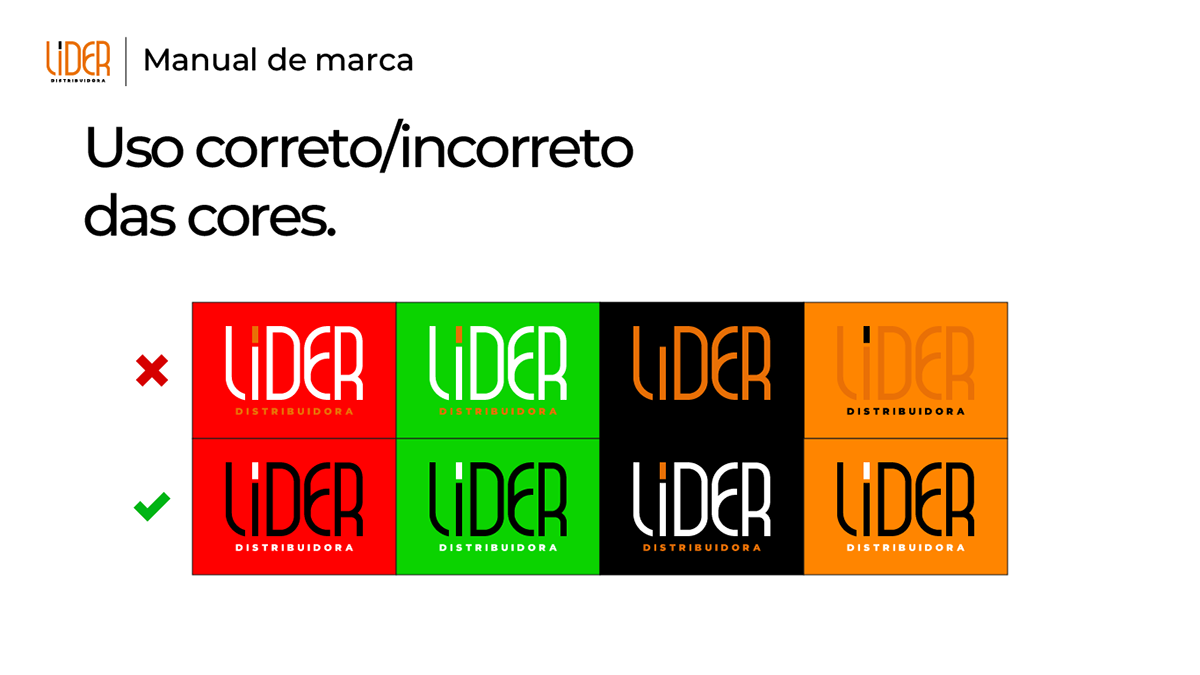 Manual de Identidade Visual LIDER Distribuidora, imagem 6